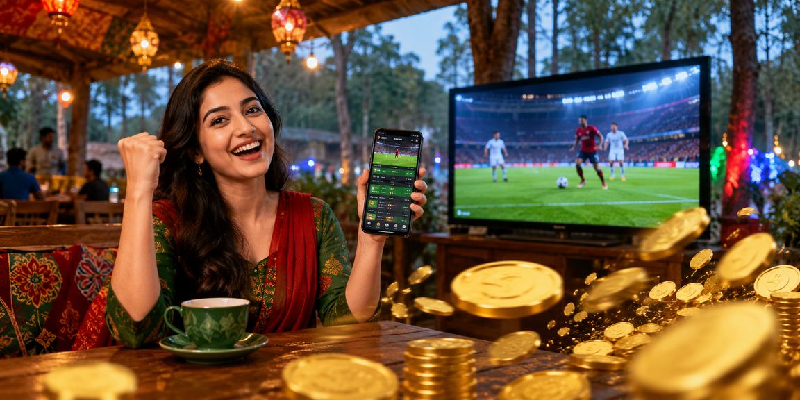 গাজীপুরের একজন তরুণ মোবাইলে 455bet বিশ্লেষণ বিভাগ ব্যবহার করছেন
